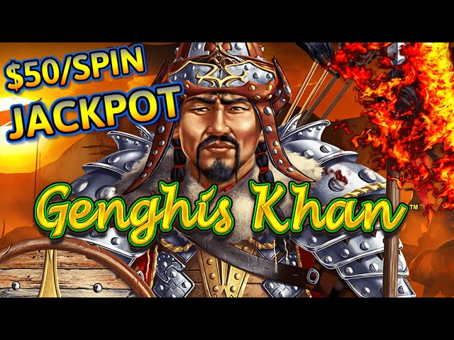 Dragon Link Genghis Khan HANDPAY JACKPOT ~ HIGH LIMIT $50 MAX BET Bonus Round Slot Machine Casino