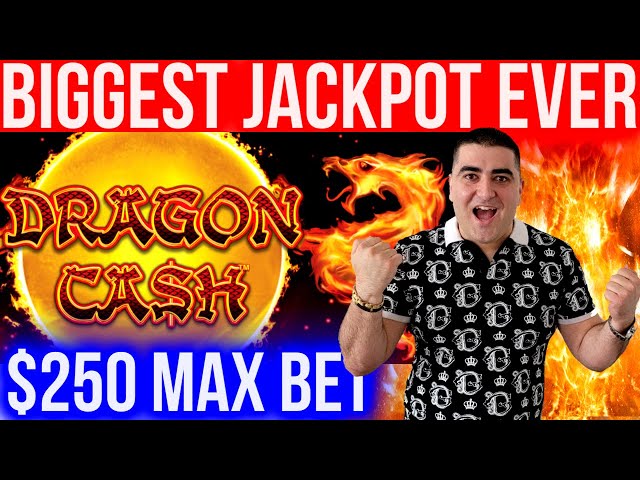 Biggest Jackpot On YouTube History For DRAGON CASH Slot | Winning Mega Bucks At Casino