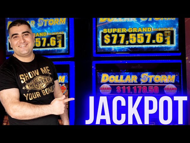 High Limit Dollar Storm Slot HANDPAY JACKPOT | Live Slot Play At Casino | SE-3 | EP-1