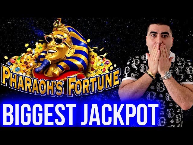 Biggest Jackpot On YouTube For Pharaoh’s Fortune Slot ! Winning Mega Bucks On Slot Machine