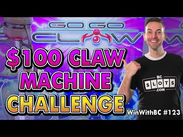 MASSIVE $100 Claw Machine Challenge