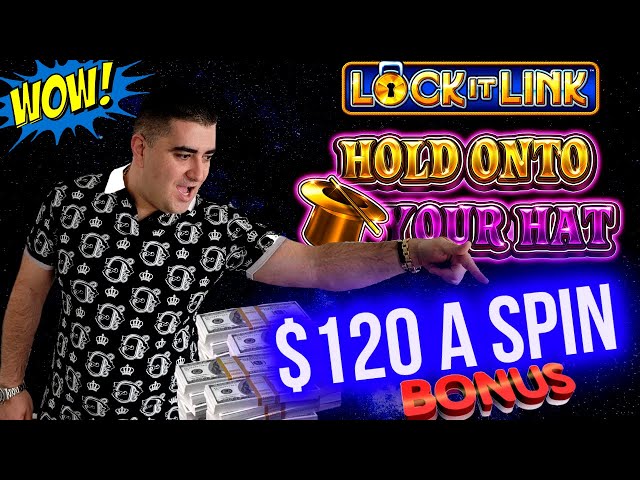 $120 A Spin High Limit Lock It Link Slot BIG HANDPAY JACKPOT ! Winning Big Money In Las Vegas Casino