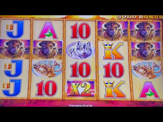 BUFFALO GOLD $9.00 BET WINS #slotman #casino #buffalogold
