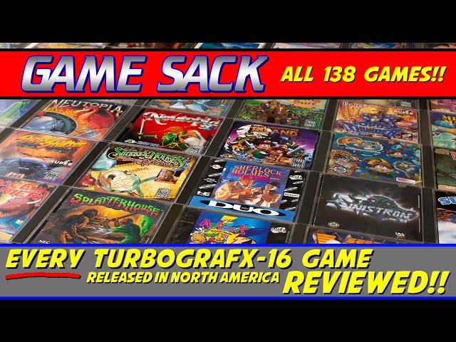 Every TurboGrafx-16 Game REVIEWED! – Card and CD! – Game Sack