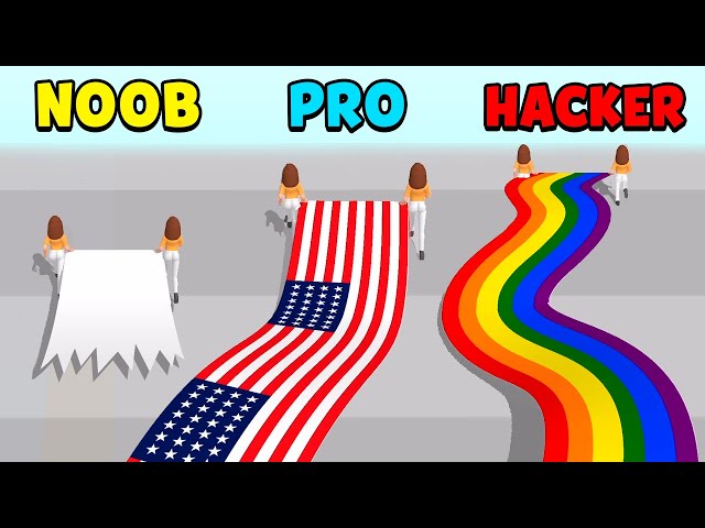NOOB vs PRO vs HACKER – Flag Painters
