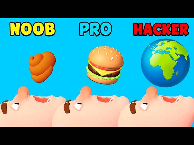 NOOB vs PRO vs HACKER – Food Games 3D