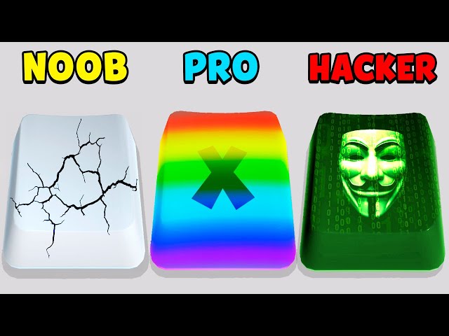 NOOB vs PRO vs HACKER – Keyboard Art