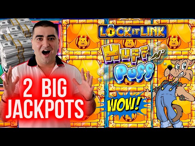 $125 A Spin Huff B Puff Slot BIG HANDPAY JACKPOT | Winning 2 JACKPOTS On Slot Machine