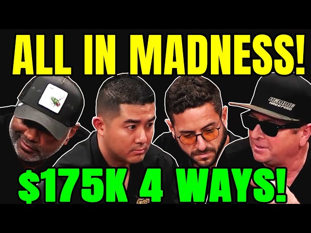 $175,000 Pot!! 4 Players ALL IN!!!