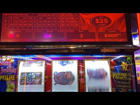 2 JACKPOTS – Mr. Money Bags $10 slot Gems and Jewels $25 VGT Slots – Magic slots at Choctaw Casino
