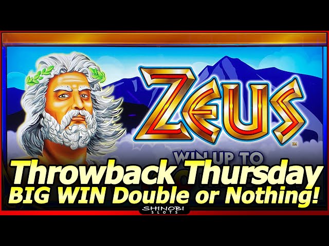 Classic Zeus Slot Machine – BIG WIN in $100 Double or Nothing Throwback Thursday action!