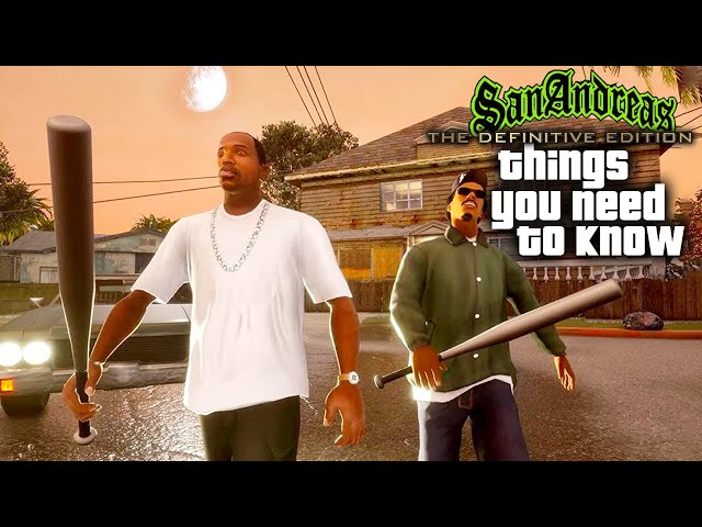 GTA: San Andreas Definitive Edition – 10 Things You NEED TO KNOW