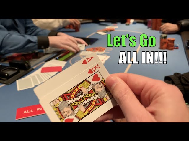 I 5-bet Jam For ALL OF IT w Ace-King!! We Get Very LUCKY Flop! Poker Vlog Ep 184