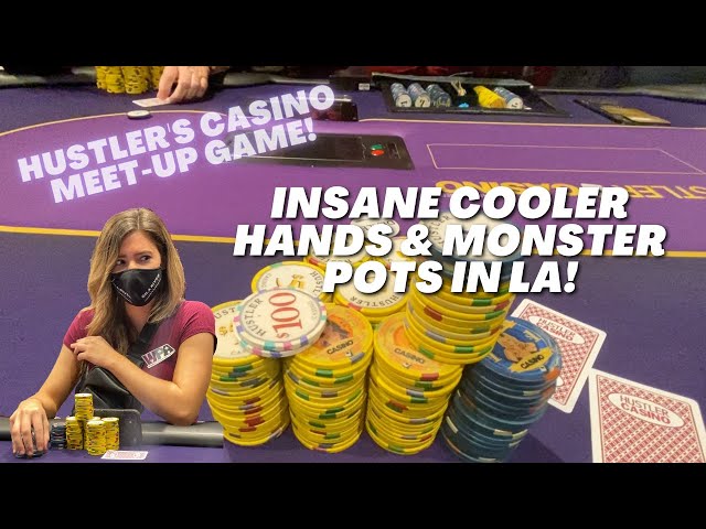 INSANE Coolers In HUGE Pots @ Hustler’s Casino Meet-Up Game W/ Suited Superman In LA!