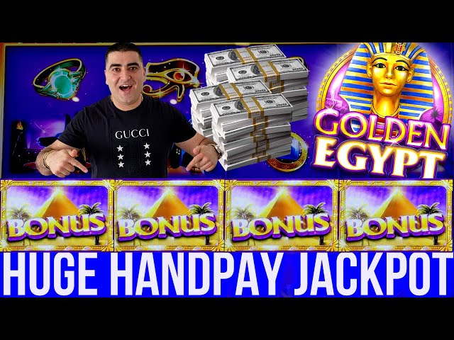 MASSIVE HANDPAY JACKPOT On High Limit Golden Egypt Slot | Winning BIG MONEY In Vegas | SE-6 | EP-1