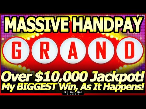 MASSIVE JACKPOT HANDPAY! Over $10,000 GRAND Jackpot! My BIGGEST Slot Win Ever, Live as it Happens!