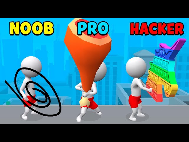 NOOB vs PRO vs HACKER – Draw Weapon 3D