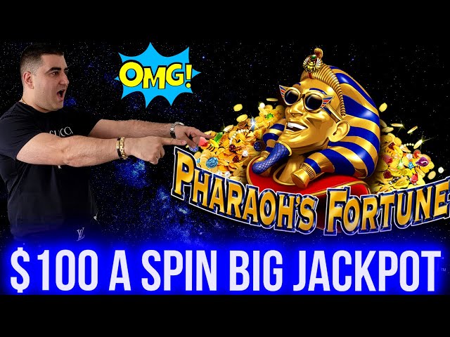 $100 A Spin BIG JACKPOT On Pharaohs Fortune Slot | $80 A Spin CLEOPATRA 2 Slot JACKPOT | EP-30