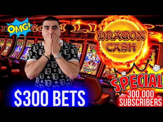 $300 A Spin Dragon Cash Slot Machine ! Beating Roulette Table In Las Vegas Casino