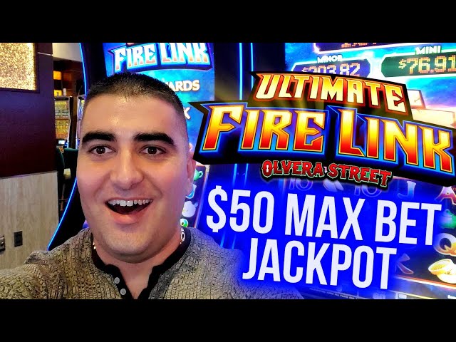 $50 Max Bet HANDPAY JACKPOT On Ultimate Fire Link Slot Machine | Jackpot Winners 2021 | SE-7 | EP-21