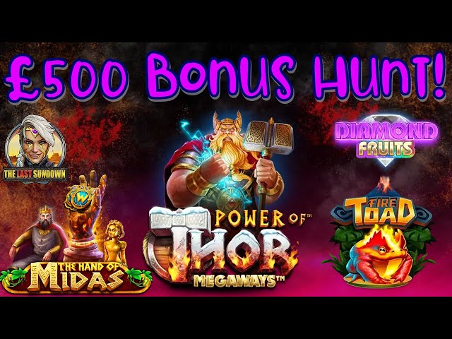 £500 Bonus Hunt! Max Power Of Thor & Raptor Spins!