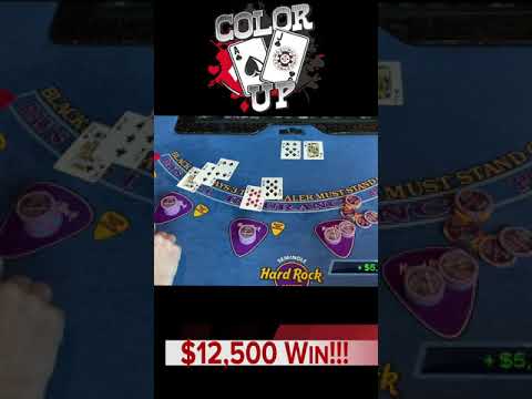 AMAZING LAST HANDS… LANDS US A WIN OF $12,500 PLAYING BLACKJACK #shorts