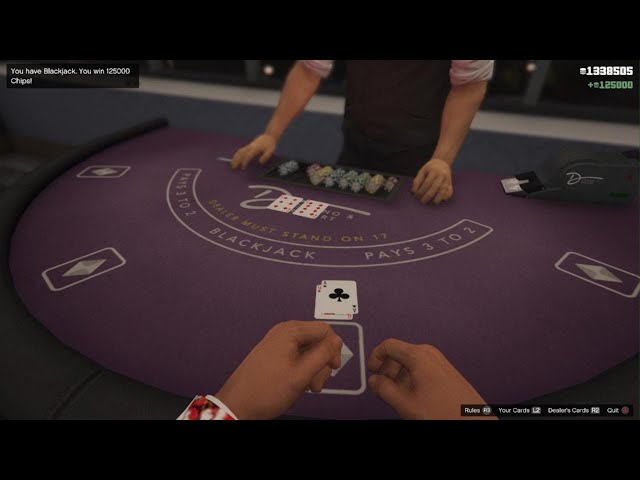 GTA V – Winning over $1,300,000 in Blackjack