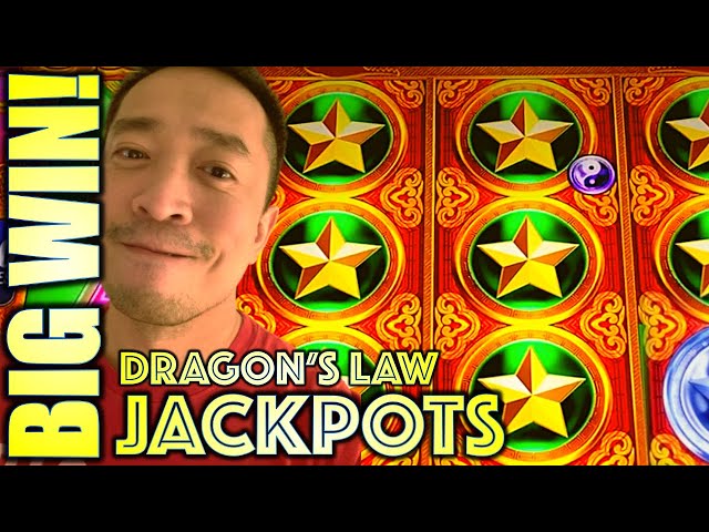 NEW SLOT! DRAGONS LAW JACKPOTS Slot Machine (KONAMI)