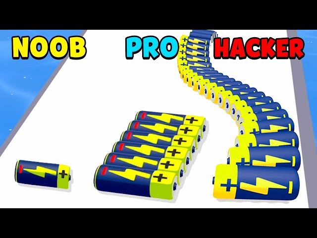 NOOB vs PRO vs HACKER – Battery Run