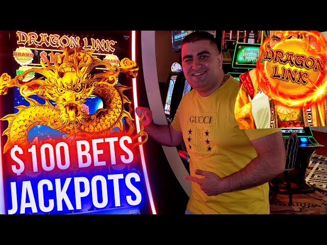 $100 A Spin Bonuses & JACKPOTS On Dragon Cash Slot Machine | Winning Jackpot At Casino |SE-8 | EP-18