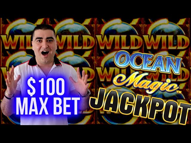 $100 A Spin OCEAN Magic Slot BIG HANDPAY JACKPOT ! Winning Jackpots At Casino