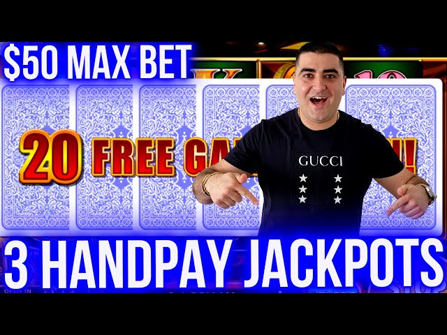 3 HANDPAY JACKPOTS On High Limit Konami Slot Machine | Winning Big Money At Casino | SE-8 | EP-24