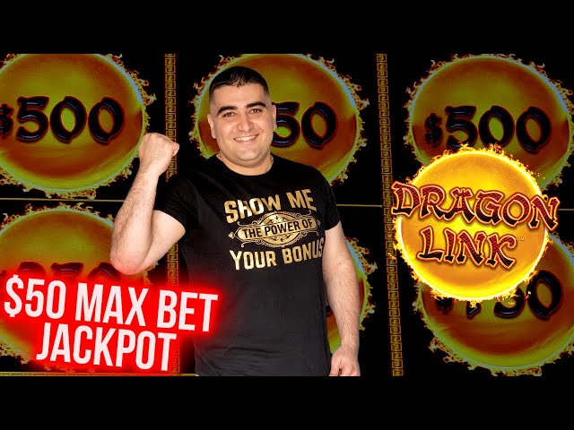 $50 Max Bet JACKPOT & BONUSES On High Limit Dragon Link Slot Machine | EP-29