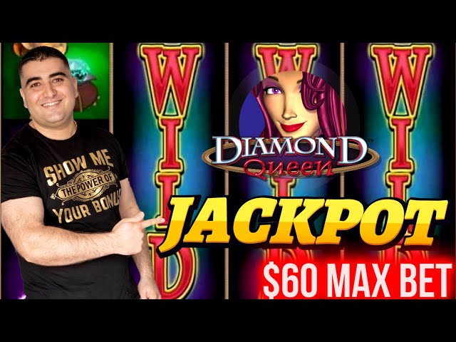 $60 A Spin Diamond Queen Slot HANDPAY JACKPOT | Winning Jackpots In Las Vegas ! PART-2