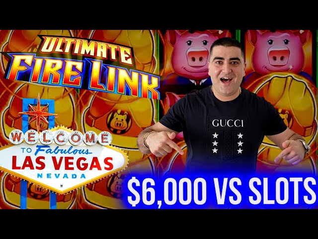 $6,000.00 High Limit Live Slot Play From Las Vegas !