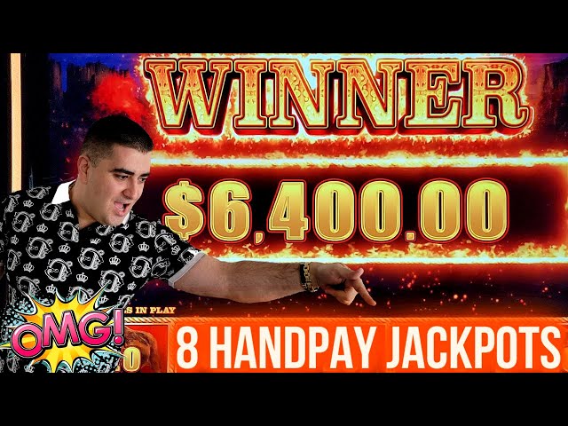 8 HANDPAY JACKPOTS On High Limit Slot Machines | Winning Big Money At Casino