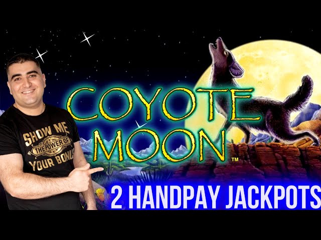 $80 Max Bet Coyote Moon Slot 2 HANDPAY JACKPOTS | Live Slot Play At Casino