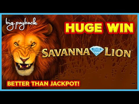 BETTER THAN JACKPOT! Cash Across Savanna Lion Slot – AMAZING HUGE WIN!