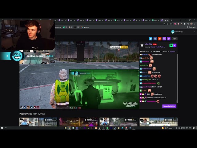 Blaustoise Reaction to XQC Reacts to Mickey CRACKING NEW CASINO HEIST HACK