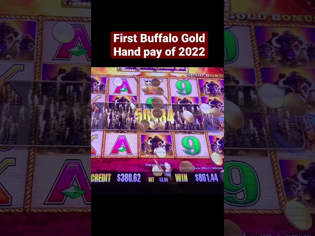 FIRST 2022 BUFFALO GOLD JACKPOT HAND PAY @Graton Casino | NorCal Slot Guy #shorts