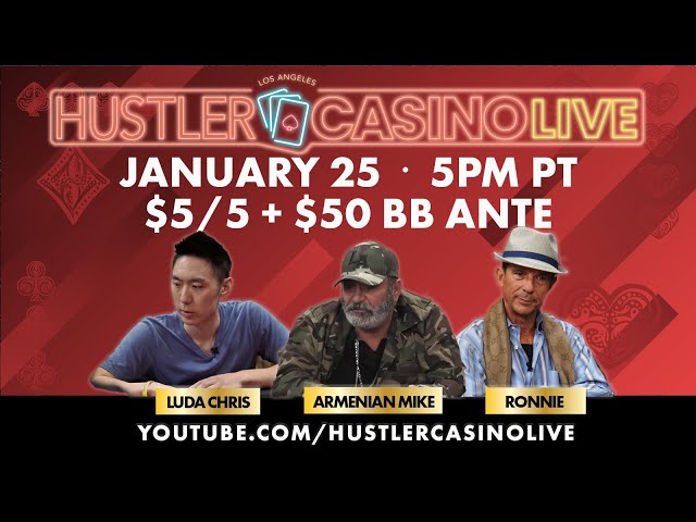 Luda Chris, Ronnie, Barry, Armenian Mike, Nick V – $5/5/50 Ante Game – Commentary by David Tuchman