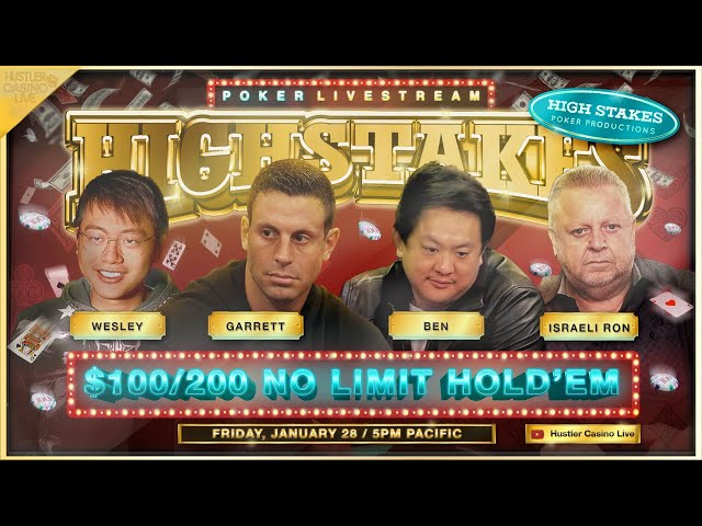 SUPER HIGH STAKES $100/200/400 w/ Garrett Adelstein, Wesley, Ben, I-Ron – Commentary by Kane & Nick