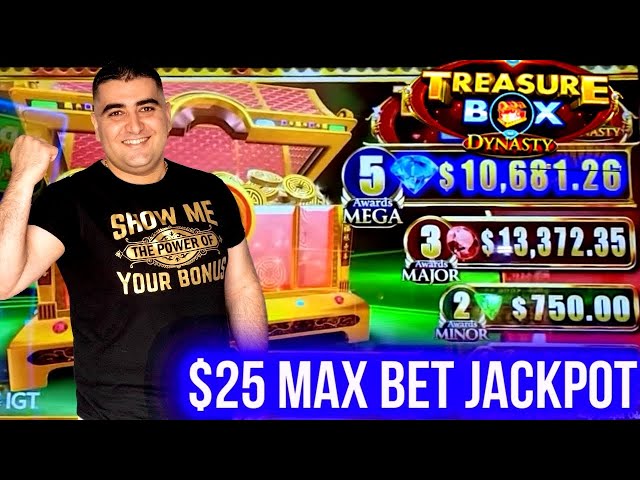 Winning HANDPAY JACKPOT On High Limit Treasure Box Slot | Max Bet JACKPOT | SE-8 | EP-12