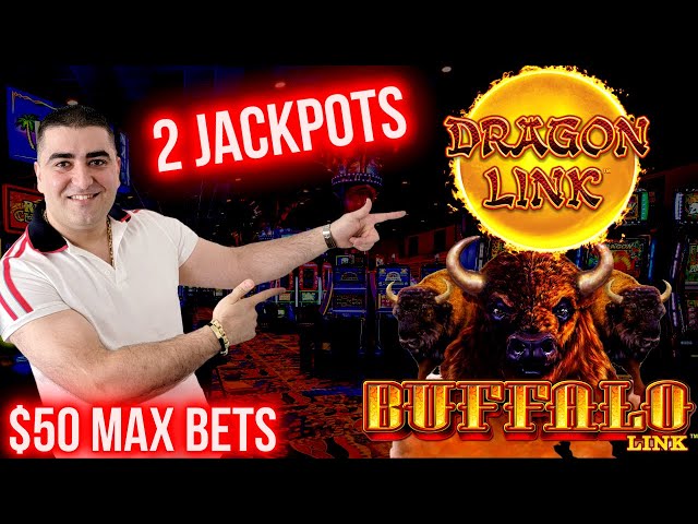 2 HANDPAY JACKPOTS On High Limit Dragon Link & Buffalo Link Slots