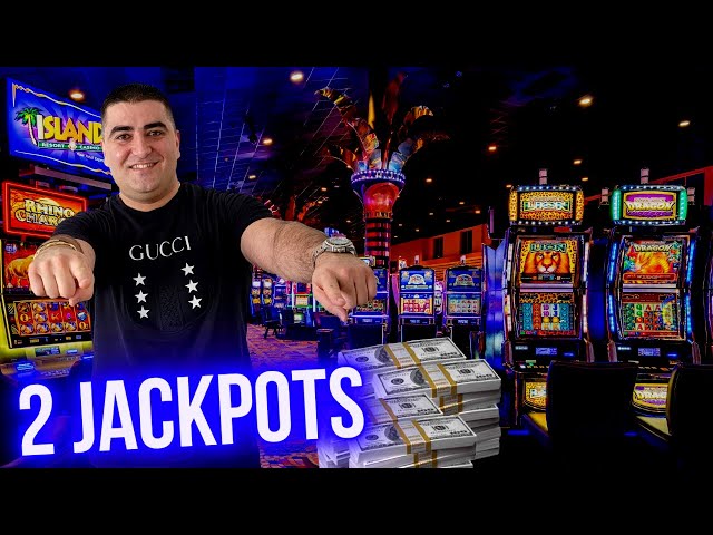 2 HANDPAY JACKPOTS On High Limit Konami Slot Machines ! Live Slot Play At Casino