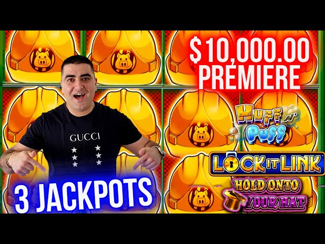 3 Jackpots On High Limit Lock It Link Slot Machines – Up To $100 Bets $10,000 Live Premiere Stream