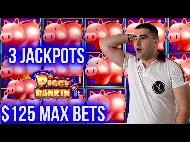 High Limit Piggy Bankin 3 HANDPAY JACKPOTS – $125 MAX BETS | SE-9 | EP-22