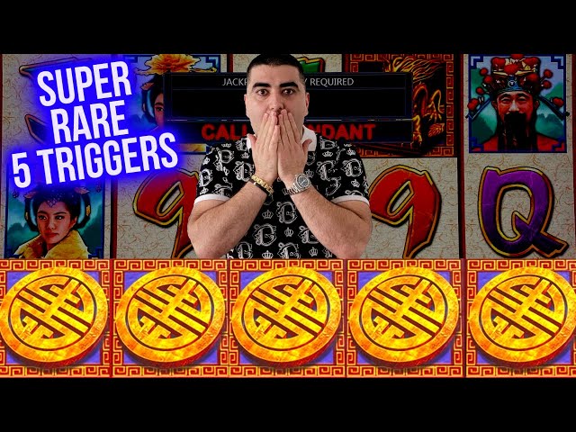 Super Rare 5 TRIGGERS On High Limit Triple Fortune Dragon Slot | SE-9 | EP-1