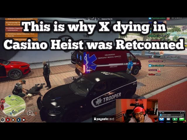 This is why X Dying in Casino Heist was Retconned | NoPixel GTA RP