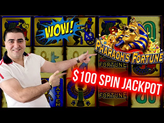 $100 Spin Bonus & JACKPOT On High Limit Pharaoh’s Fortune Slot | SE-10 | EP-1
